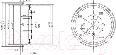 Тормозной барабан Patron PDR1118