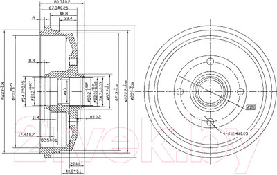 Тормозной барабан Patron PDR1057