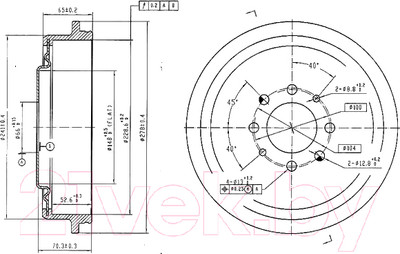 Тормозной барабан Patron PDR1156