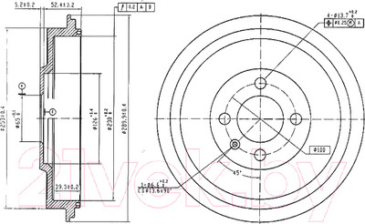 Тормозной барабан Patron PDR1615