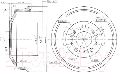 Тормозной барабан Patron PDR1048
