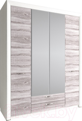 Шкаф Anrex Olivia 4D2S Z (вудлайн кремовый/дуб аскона)