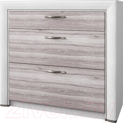 Комод Anrex Olivia 3S (вудлайн кремовый/дуб анкона)