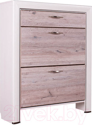 Тумба для обуви Anrex Olivia 2D1S (вудлайн кремовый/дуб анкона)