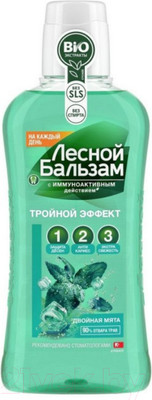 Ополаскиватель для полости рта Лесной бальзам Мята Лесные травы на отваре (400мл)