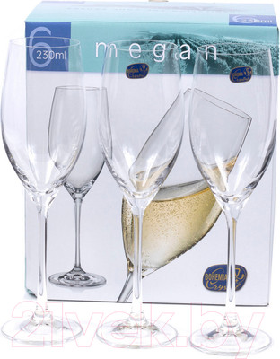 Набор бокалов Bohemia Crystal Megan 40856/230 (6шт)