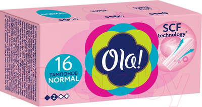 Тампоны гигиенические Ola! Tampons Normal Шелковистая поверхность (16шт)