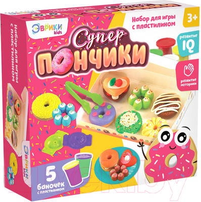Набор для лепки Эврики Суперпончики / 3017108