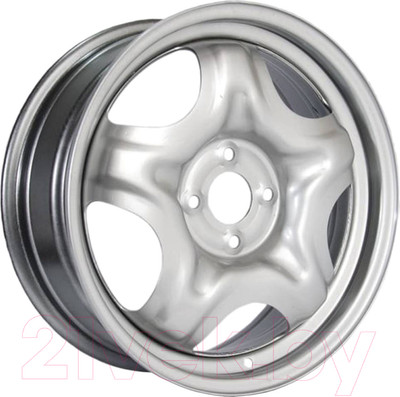Штампованный диск ТЗСК Lada Vesta 16x6.5" 4x100мм DIA 60.1мм ET 50мм Silver