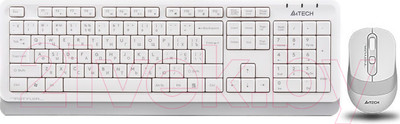Комплект клавиатура и мышь A4Tech Wireless Desktop Fstyler FG1010 (белый)