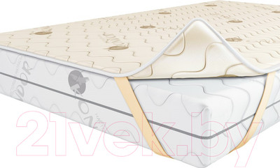 Наматрасник ортопедический Kondor Fiber 4 стеганый 140x200 (жаккард)