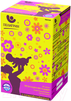 Прокладки для бюстгальтера Пелигрин ПВЛС60 с суперабсорбентом (60шт)