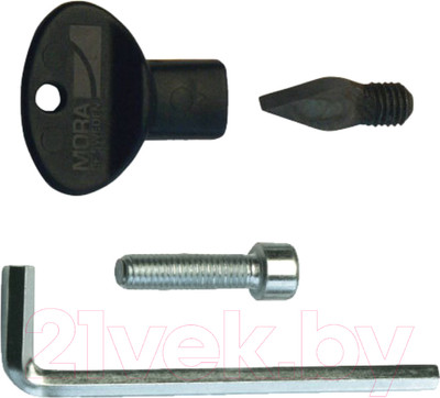 Комплектующие для ледобура Mora Ice Nova MVM0010 / 21084 (центрирующее острие, винт M8, торцовый ключ)