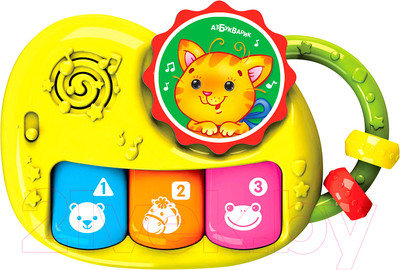 Развивающая игрушка Азбукварик Котенок Пианино Чудесенка / 4680019283869