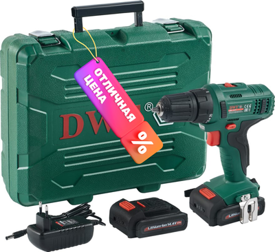 Аккумуляторная дрель-шуруповерт DWT ABS-14.4 L-2 BMC (7640159747611)