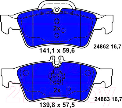Тормозные колодки ATE 13046072592