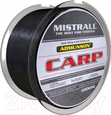 Леска монофильная Mistrall Admunson Carp Black 0.28мм 1000м / ZM-3350028