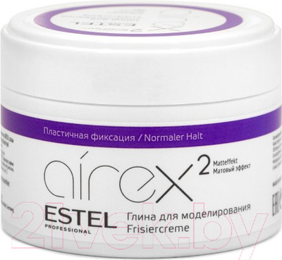 Глина для укладки волос Estel Airex с матовым эффектом пластичная фиксация (65мл)