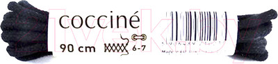 Шнурки для обуви Coccine Band / SZNN/90/CZA/2B (90см, 2B хлопок черный)
