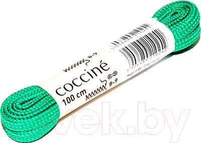 Шнурки для обуви Coccine Poliester Band / SZNP/100/ROZ/7P (100см, зеленый)