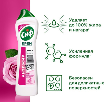Универсальное чистящее средство Cif Розовая Свежесть (500мл)