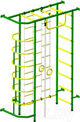 Детский спортивный комплекс Пионер 9Л (зеленый/желтый)