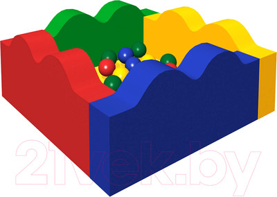 Сухой бассейн Romana Волна ДМФ-МК-06.14.00 (300 шариков)