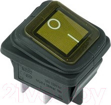 Выключатель клавишный Rexant ON-OFF 36-2363 (желтый)