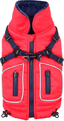 Жилетка для животных Puppia Pioneer / PLRD-VT9343-RD-S (красный)