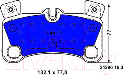 Тормозные колодки ATE 13046048502