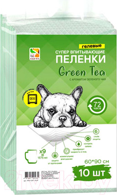 Одноразовая пеленка для животных Four Pets PFA104T-10UP (60x90см, 10шт)