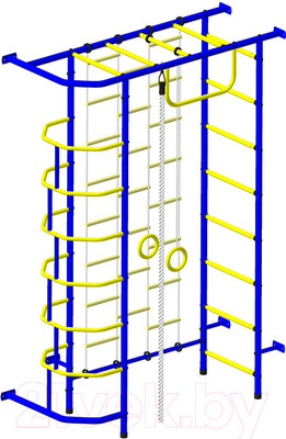 Детский спортивный комплекс Пионер 9Л (синий/желтый)