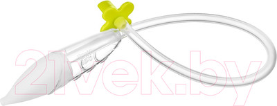 Аспиратор детский Roxy-Kids С мягким наконечником RND-27-116 / 4881409 (зеленый)