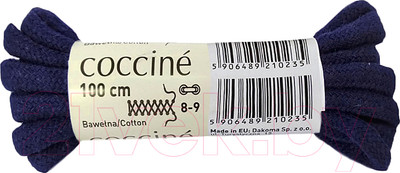 Шнурки для обуви Coccine Band / SZNN/100/GRA/5B (100см, 5B хлопок темно-синий)