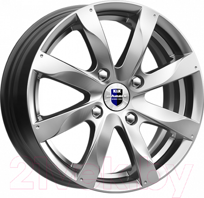 Литой диск K&K Джемини (КС480) 14x5.5" 4x98мм DIA 58.5мм ET 40мм Дарк платинум