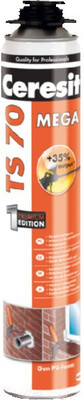 Пена монтажная Ceresit TS 70 с увеличенным выходом под пистолет (870мл)