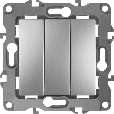 Выключатель ЭРА 12-1107-03 (алюминий)