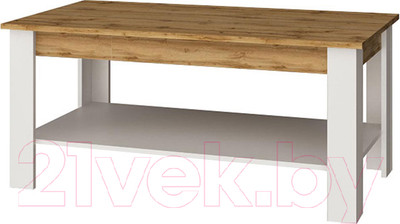 Журнальный столик Anrex Taurus (белый/дуб вотан)