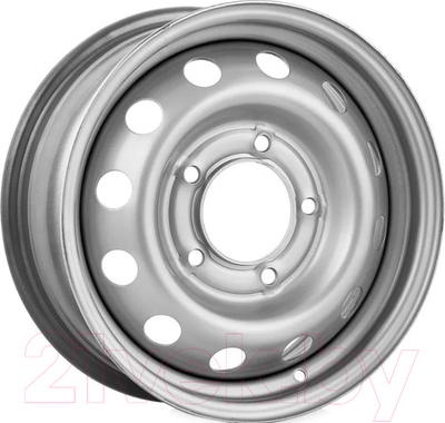 Штампованный диск Trebl 64G48L 15x6" 5x139.7мм DIA 98.6мм ET 40мм Silver