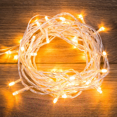 Светодиодная гирлянда Neon-Night Твинкл Лайт 303-166 (4м, теплый белый)