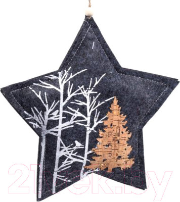 Подвеска новогодняя Белбогемия Звезда NY1328 / 91488