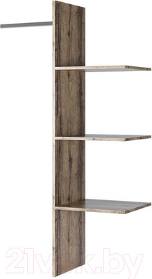 Комплект полок для корпусной мебели Anrex Jagger 2DG2S (дуб монастырский)