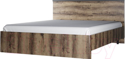 Двуспальная кровать Anrex Jagger 160 (дуб монастырский/черный)