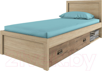 Односпальная кровать Anrex Diesel 90/D1 (дуб мадура/веллингтон)
