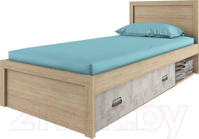 Односпальная кровать Anrex Diesel 90/D2 (дуб мадура/энигма)