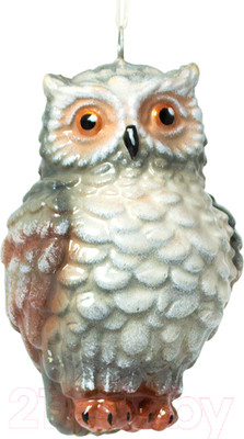 Елочная игрушка Грай Сова белая ЕГ-10