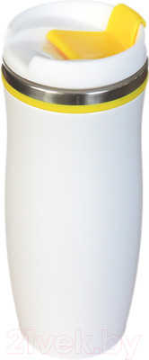 Термокружка Utta Latte 5003.06 (белый/желтый)