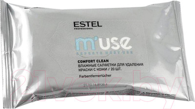 Салфетки для удаления краски с кожи головы Estel M’use Сomfort clean (20шт)