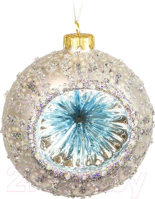 Шар новогодний Грай Прожектор серебро Ф-52