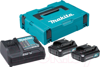 Набор аккумуляторов для электроинструмента Makita BL1016 c зарядным DC10SB (197652-7)